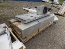 Pallet Of Walk-In Cooler Parts 4 Corners, Door, Condensor And Compressor