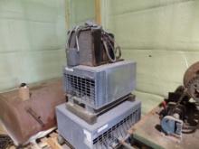 Group Of Walk-In Cooler Parts Inside Top And (3) Wall Sections