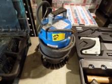 Tsurumi Corded Submersible Utility Pump, Blue