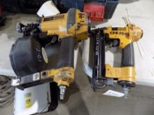 Bostitch Coil Roofing Nailer And Bostitch Air 18 Gauge Crown Stapler