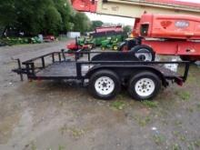 12' Dual Axle Landscape Trailer w/Side Access On Drivers Front, No Gate Or