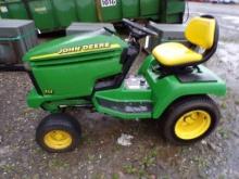 John Deere 345 Riding Mower, No Deck, 20 HP Kawasaki Engine, Runs, Drive, 9