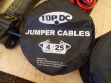 New Top DC 4Ft - 25Ft Jumper Cables in Black Bag