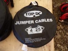 New Top DC 4Ft - 25Ft Jumper Cables in Black Bag