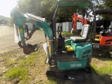 New AGT Industrial QK16R Mini Excavator, Gas Engine, Canopy, Grader Blade,