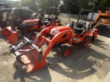 Kubota BX2360 4WD Compact w/LA243 Loader, 48'' Bucket w/Grapple Attachment,