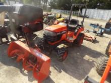 Kubota BX2200 4WD Compact w/ BX2750A Snowblower, w/60'' Deck, Hydro, 3pt Hi