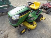 John Deere D105 Auto, 38'' Deck, 46'' Snow Blade, Tire Chains, 17.5 HP, Ser