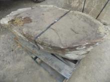 60'' x 36'' x 16'' Thick Natural Bluestone Boulder, a Little Moss on the Ed