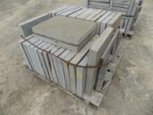 Pallet with 93 Sq. Ft. of 2 1/2'' x 18'' x 24'' Full Color Natural Cleft Bl