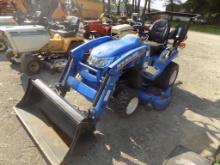 New Holland Workmaster 25-S 4WD Compact w/100 LC Loader, w/Quick Attach 48'