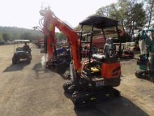 New Agrotk Industrial NT18K Mini Excavator, Orange, Kubota Dsl, Side Contro