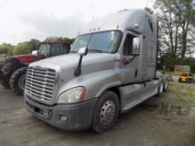 2010 Freightliner Tandem Axle Cascadia Sleeper Truck Tractor, Silver, 13 Sp