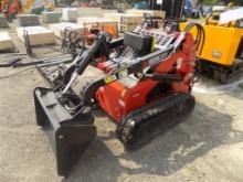 New AGT Industrial LRT23 Mini Skid Steer, Red, 739cc Gas Engine, Aux. Hydra