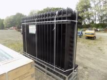 (22) New KJ 8' x 6' Powder Coated Steel Site Fence Panels with Posts and Co