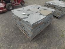 Pallet with 156 Sq. Ft.of Snapped Edge Irregular 2'' Thick Bluestone Coloni
