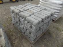 Pallet with 72 Sq. Ft. of 4' x 4' x 12'' Bluestone Belgium Wall Blocks, Sol