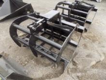 New JMR 40'' Hydraulic Grapple Bucket for Mini Skid Steer