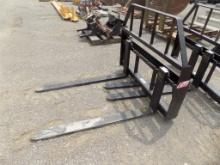 New 48'' Kivel Pallet Forks for Skid Steer Loader, 3500 Lb. Capacity