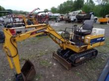 Komatsu Mini Excavator, Front Controls, No Canopy, Front Blade, Komatsu Dsl