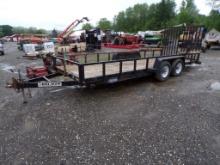 2017 Bri-Mar 20' Landscape Trailer, Dual Axle, 60' Split Mesh Gate, 2 5/16'
