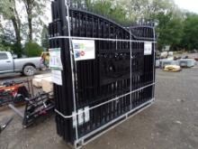 New KJ 20' x 7' Metal Farm Drivewawy Gate - Deer Motiff Style