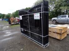 New KJ 20' x 7' Metal Farm Drivewawy Gate - Deer Motiff Style