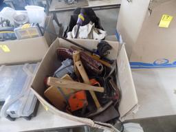 Box w/Specialty Hammers, Tool Belt, Black Tool Bag And Misc