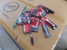 Group of New Small Tools - 1/4'' Drive Ratchet, Feeler Gauges, Torx Drive B
