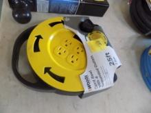 New Woods 25' Cord Reel with (4) Grounded Outlets