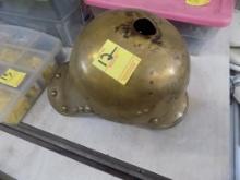 Medieval Brass Helmet, Missing Some Of The Decorative Pieces