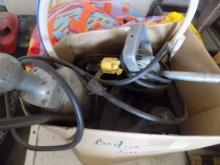 Box of Assorted Corded Power Tools - HD Grinder, HD Drill, Jigsaw, Etc.