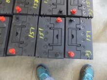 (3) New Old Stock Top Post Batteries, 34R - 560cca, 10'' L, 6 1/2'' W, 8 1/