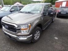 2022 Ford F150 XLT Crew Cab, 4 x 4 , Gray, 120,830 Miles, Vin # 1FTFLW1E80N