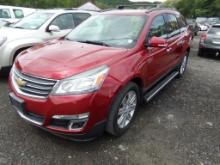 2014 Chevrolet Traverse LT AWD, Red, 120,140 Miles, Vin # 1GNKVGJD6EJ111860