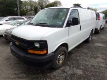 2017 Chevrolet G2500 Cargo Van, 3/4 Ton Cargo Van, White, 357,636 Miles, VI