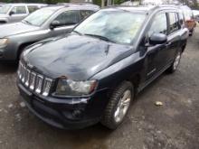 2014 Jeep Compass Latitude, Black, 163,455 Miles, VIN#: 1C4NJCEB3ED540117,
