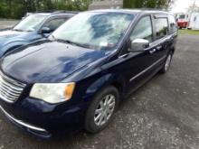 2012 Chrysler Town & Country Touring L, Blue, Leather, 144,539 Miles, VIN#: