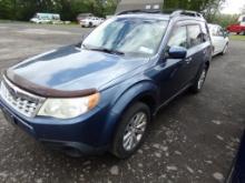 2011 Subaru Forester 2.5x Premium AWD, Sunroof, Blue, 153,781 Miles, VIN#: