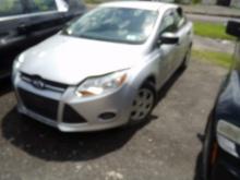 2014 Ford Focus S, Silver, 43,405 Miles, VIN# 1FADP3E22EL145402 - OPEN TO A