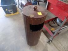 Wooden Trash Can w/Stainless Liner