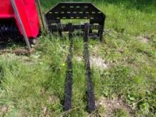 New Giyi 60'' Hydraulic Skid Steer Pallet Forks