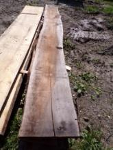 (4) Live Edge Wood Planks, 129'' x Assorted x 2''