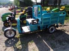 New IRE-13 3 Wheeled Electric Dump Cart, HAS SOME DAMAGE FROM SHIIPPING