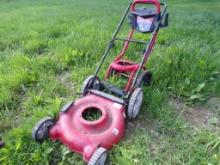 Troy Bilt Pressure Washer Frame, NO PRESSURE WASHER and an MTD 21'' Push Mo