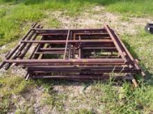 (10) Bakers Scaffolding Uprights, NO CROSS MEMBERS