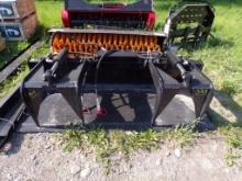 New Giyi 72'' Hydraulic Skid Steer Plate Grapple, Model GY-PG7ZC