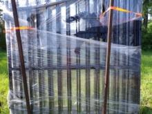 New 13' 8'' Black Wrought Iron Gates with Reindeer Motif