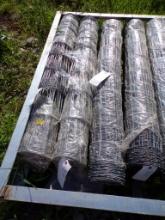 (4) New Rolls of 4' Hot Dip Galvanized Field Fence, Hinge Knot (4 x Bid Pri