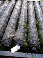 (3) New Rolls of 4' Hot Dip Galvanized Field Fence, Hinge Knot (3 x Bid Pri